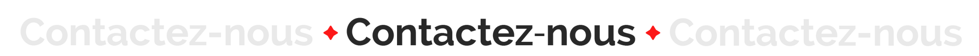 Contactez-nous